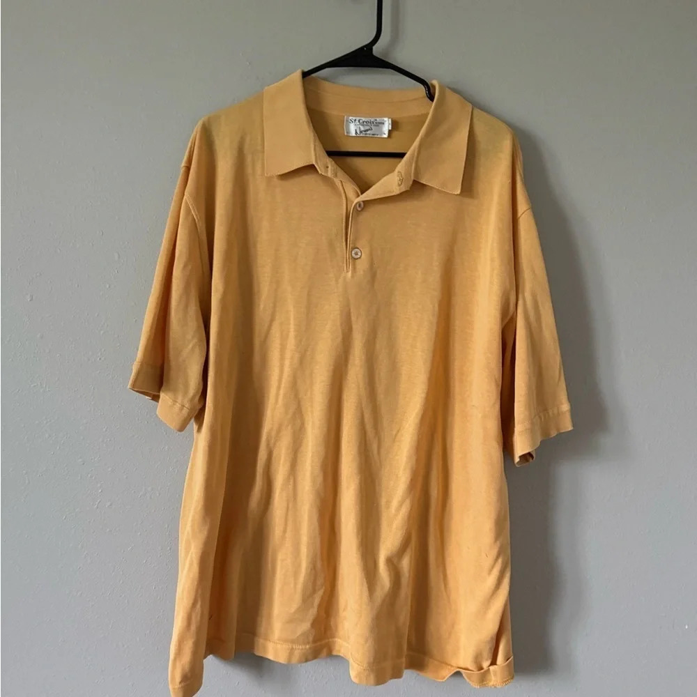 Vintage St Croix Yellow Polo XXL